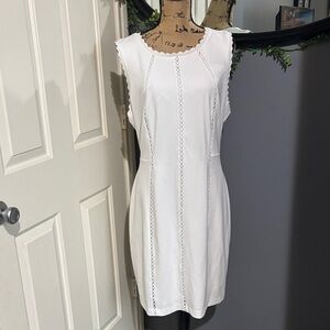 Tommy Hilfiger White Sleeveless Dress